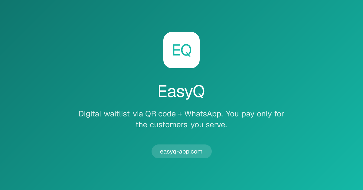 EasyQ — App Gratuita de Gestión de Listas de Espera | Notificaciones ...